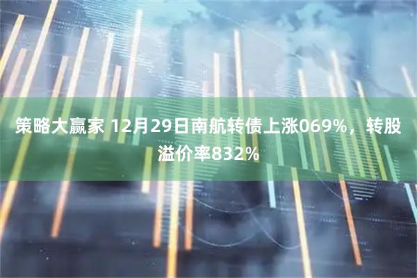 策略大赢家 12月29日南航转债上涨069%，转股溢价率832%